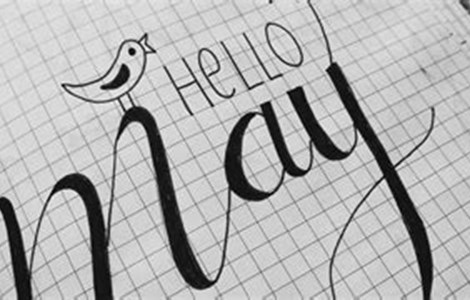 Graphic reading Hello May