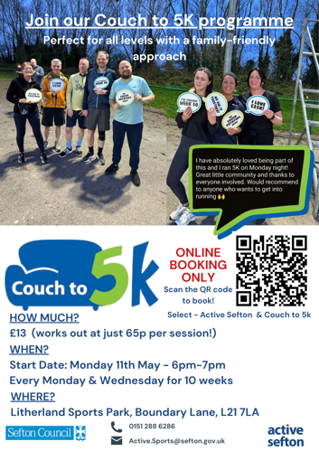 couch 2 5k poster with information on sessions