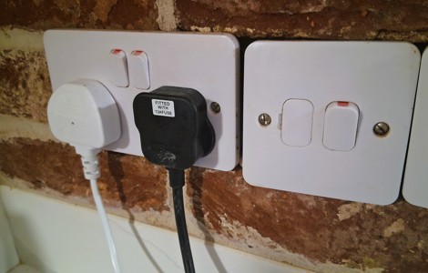 Electrical Plugs in wall sockets