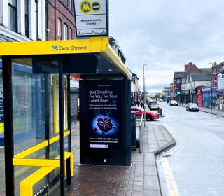 Stop Smoking Campaign Bus Stop ad