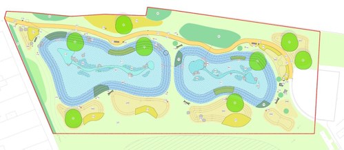 Concept design of the ponds in Crossens Recreation Ground